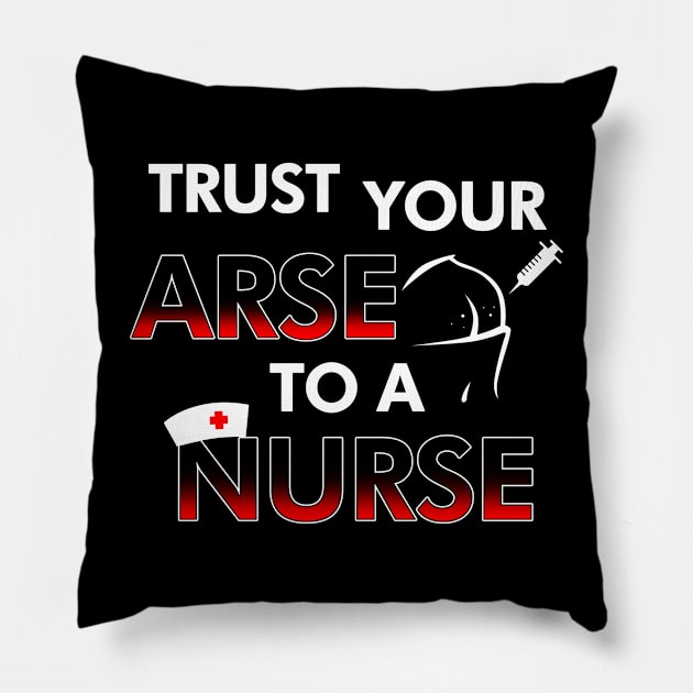 Funny Proud Nurse Humor Gift For Nurses Pillow by Originals By Boggs