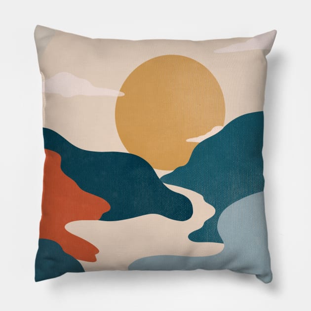 Sunsetz Pillow by Nifty Studio