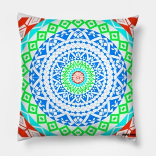 mandala light circle ecopop Pillow