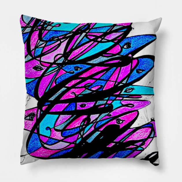 Its so loud in here v3 Pillow by Bloody Brilliant Design