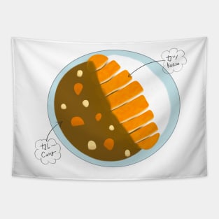 This is Japanese Katsu Curry Tapestry