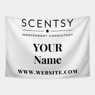 scentsy independent consultant gift ideas with custom name and website Tapestry