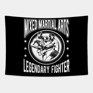 Mixed Material Arts Legendary Fighter Tapestry