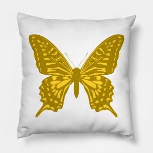 Butterfly, yellow Pillow