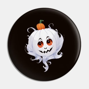 A funny halloween boo pumpkin Pin