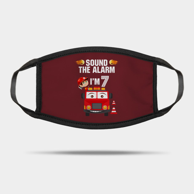 Birthday Boy Shirt For 7 Year Old 7th Sound The Alarm Gift Ideas Mask Teepublic Uk