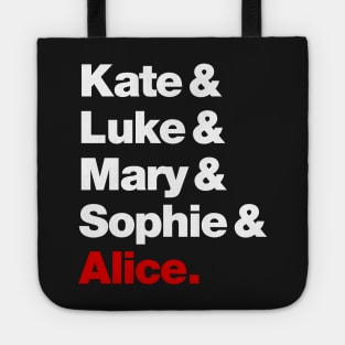 Batwoman Character Names - Kate Kane, Luke Fox, Mary Hamilton, Sophie Moore and Alice Tote