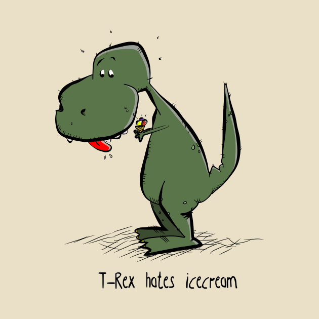 T-Rex hates Icecream by schlag.art