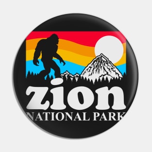 Mount Zion National Park, Sasquatch Mount Zion Yeti Yowi Merch Retro Pin