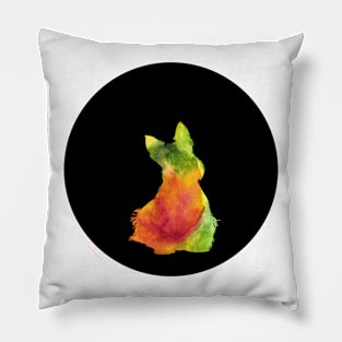 Scottish Terrier - Jungle Silhouette Pillow