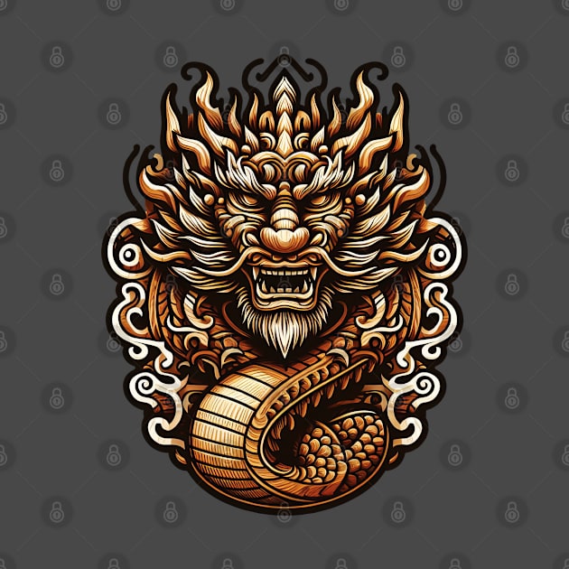 Wood Dragon 03 by Houerd