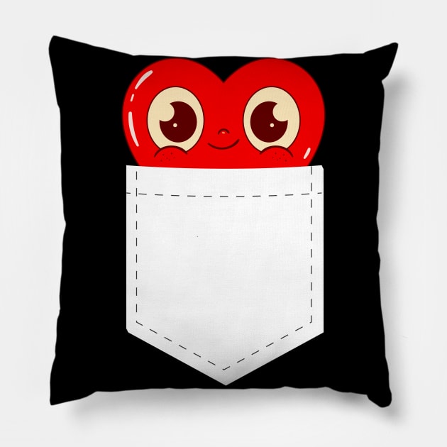 Mr Valentine - 3 Cute Heart in Pocket Pillow by Megadorim