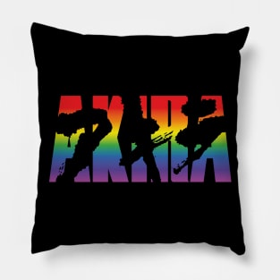 Akira Logo (rainbow effect) Pillow