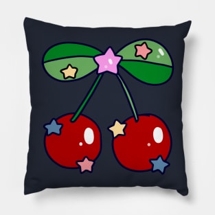 Stars and Cherries Pillow