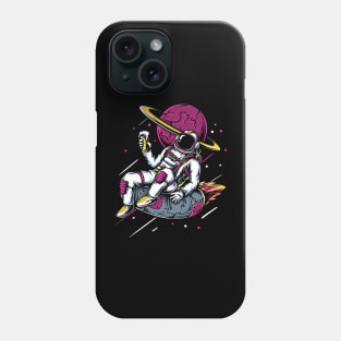 Beer Time Astronaut Phone Case