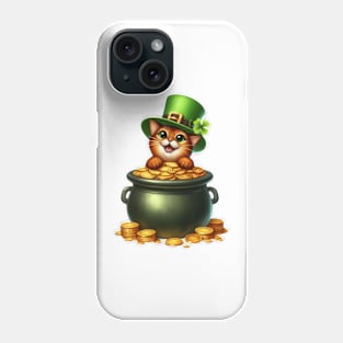 St Patricks Day Abyssinian Cat Phone Case