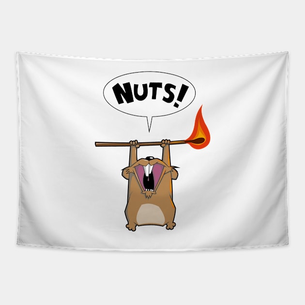 Rebel hamster need more nuts! Tapestry by D-Pic