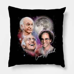 Larry David Moon Aesthetic Pillow