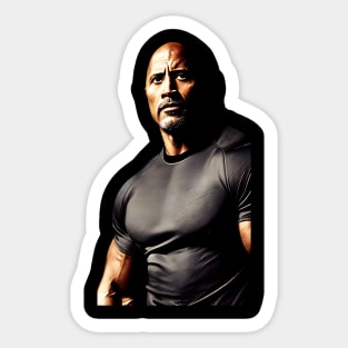 Dwayne the rock Johnson Dora sticker shirt image  Sticker for