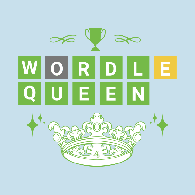 Wordle Queen Tshirt by anarchyunion