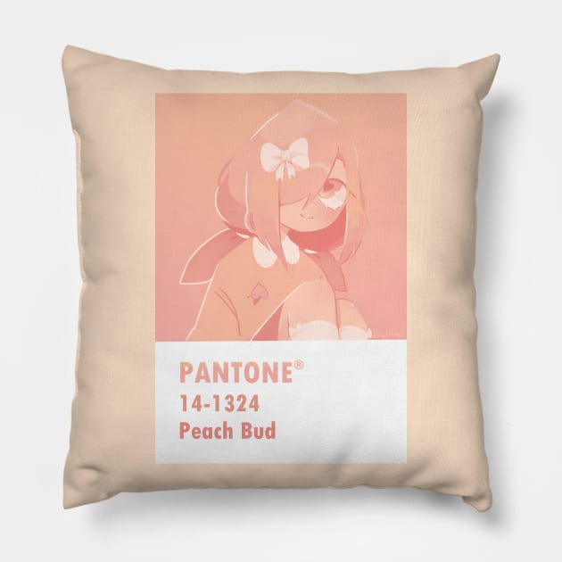 Peach Bud Pillow by rosywhitey