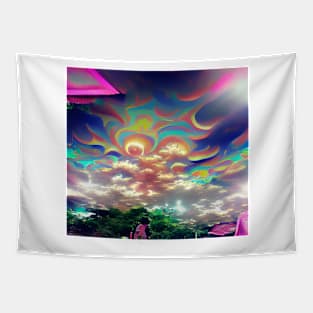 Psychedelic Skybox Tapestry