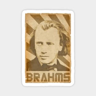 Johannes Brahms Retro Magnet