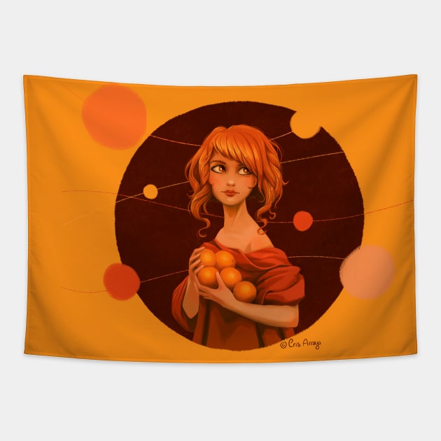 Clementine Tapestry by CrisArroyo