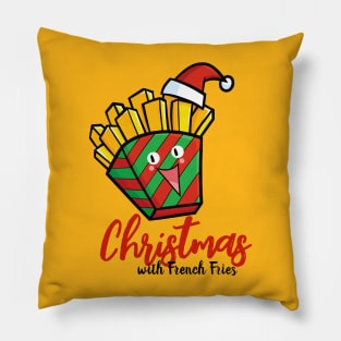 Cute christmas french fries Pillow