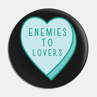 Enemies To Lovers Candy Heart Tropes Book Blue Pin