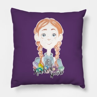 Anne is a kindred spirit - provides scope for the imagination - purple Pillow