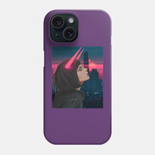 Cyberpunk Neon Horns Phone Case