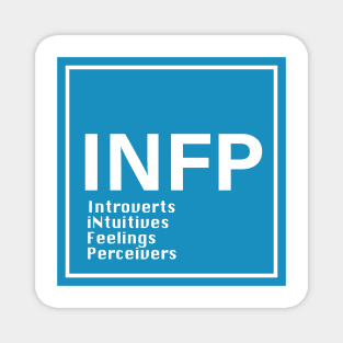 MBTI, INFP 16 Personalities , blue Magnet