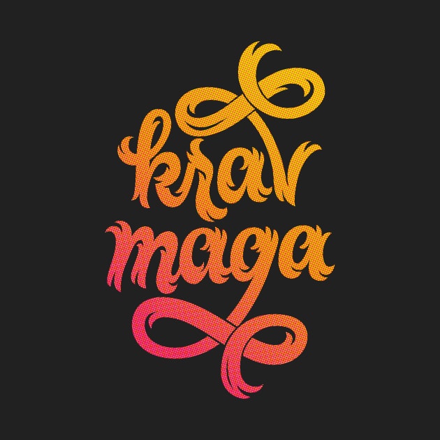 Krav Maga Jagged Colorful Script by polliadesign