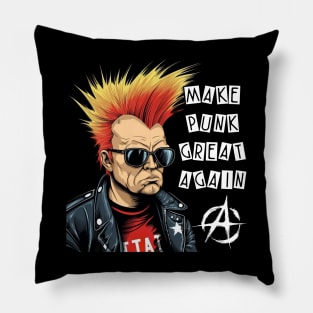 Trump Punk Rock Star - Make Punk Great Again Pillow