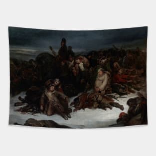 The Retreat of Napoleon's Army from Russia in 1812 by Ary Scheffer Tapestry