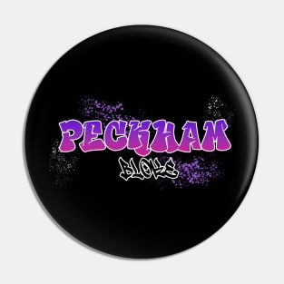 Peckham Bloke I Graffiti Design I Neon Colors I Purple Pin