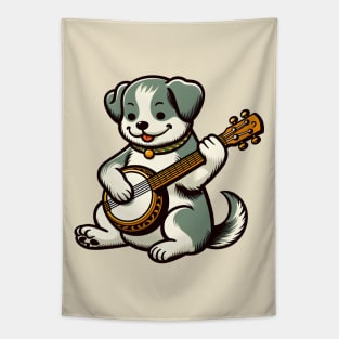 Banjo puppy Tapestry