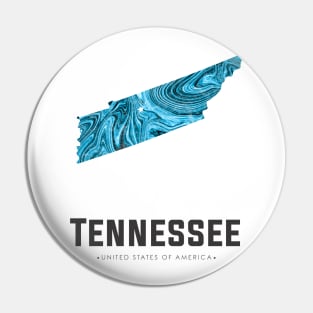 Tennessee state map abstract blue Pin