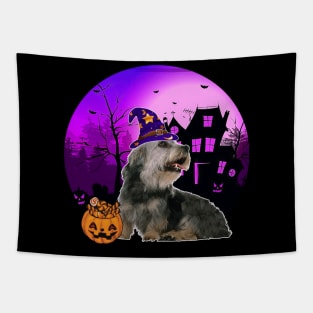 Happy Halloween Dandie Dinmont Terrier Dogs Halloween Gift Tapestry