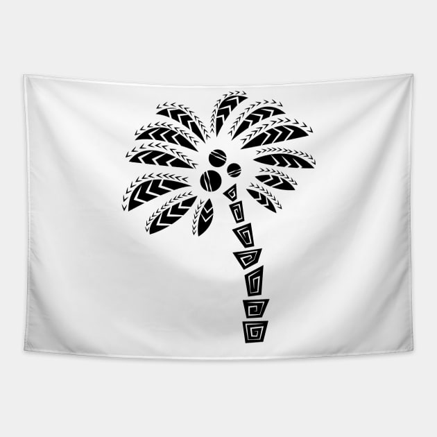 Tropical Palm Tree, Tribal Summer Tapestry by JDP Designs