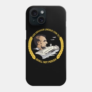 USS Abraham Lincoln (CVN-72) wo backgrd Phone Case