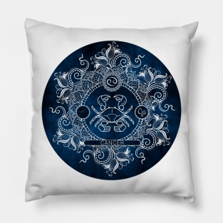 Zodiac - Ice - Cancer Pillow