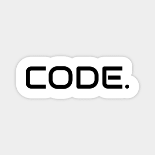 Coder's Motto - Code(Full stop). Magnet