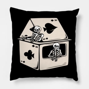 Card game skull Pillow