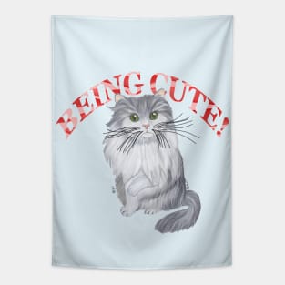 RAGAMUFFIN CAT BEING CUTE Tapestry