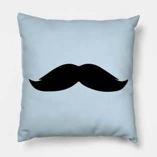 Moustache - Bushy (Blue) Pillow