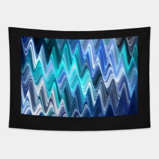 Teal waves Tapestry