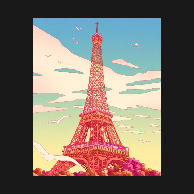 Eiffel Tower by Camila Illustration