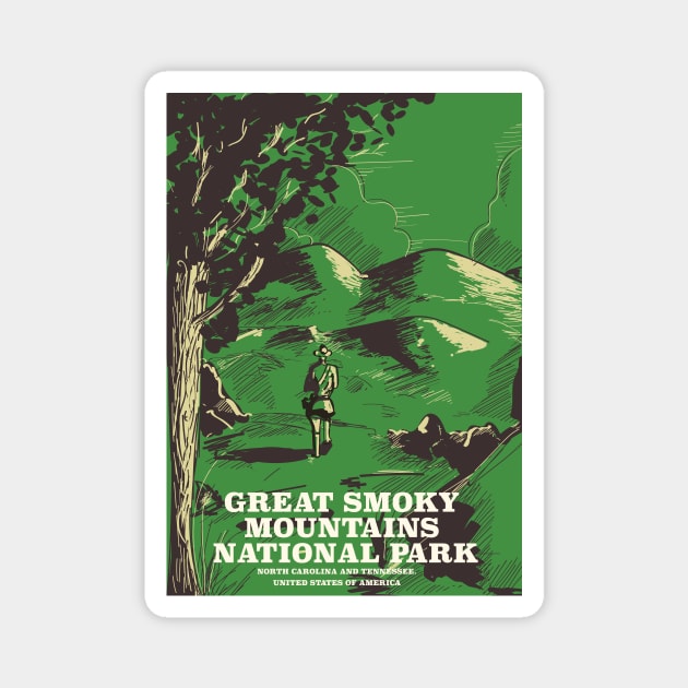 Great Smoky Mountains National Park Magnet by nickemporium1